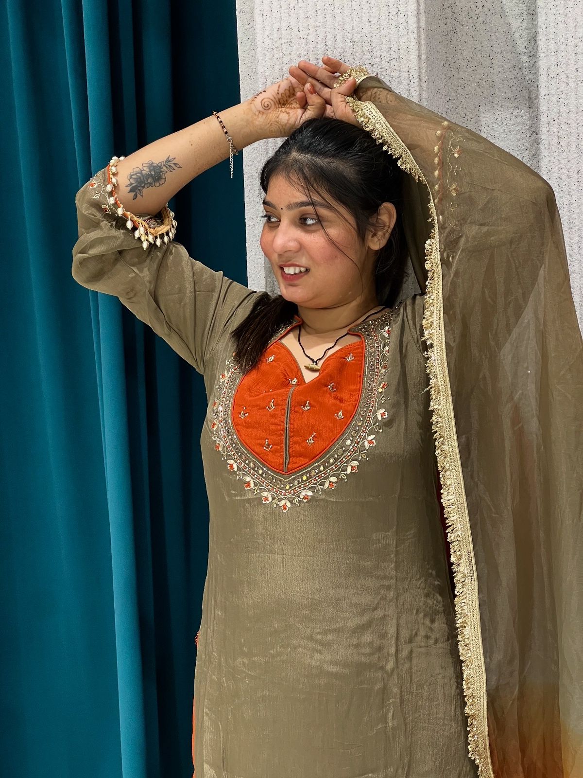 New Bustier Suit With Sharara