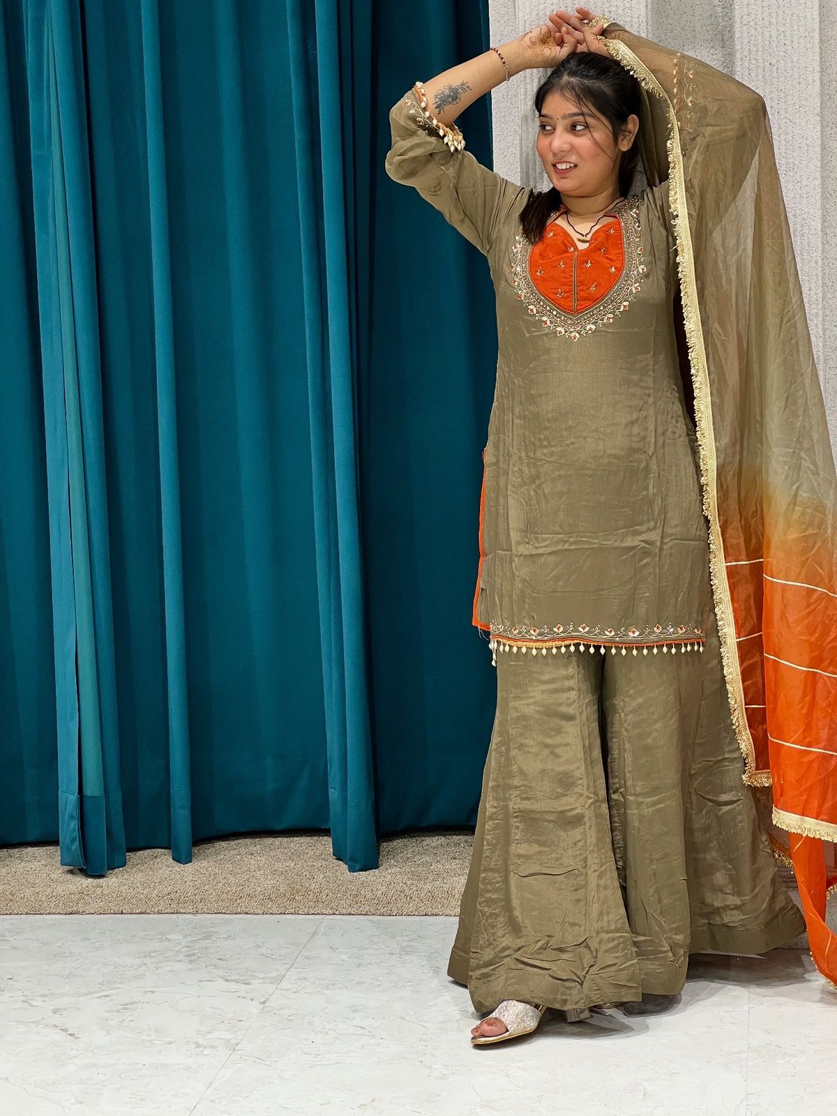 New Bustier Suit With Sharara