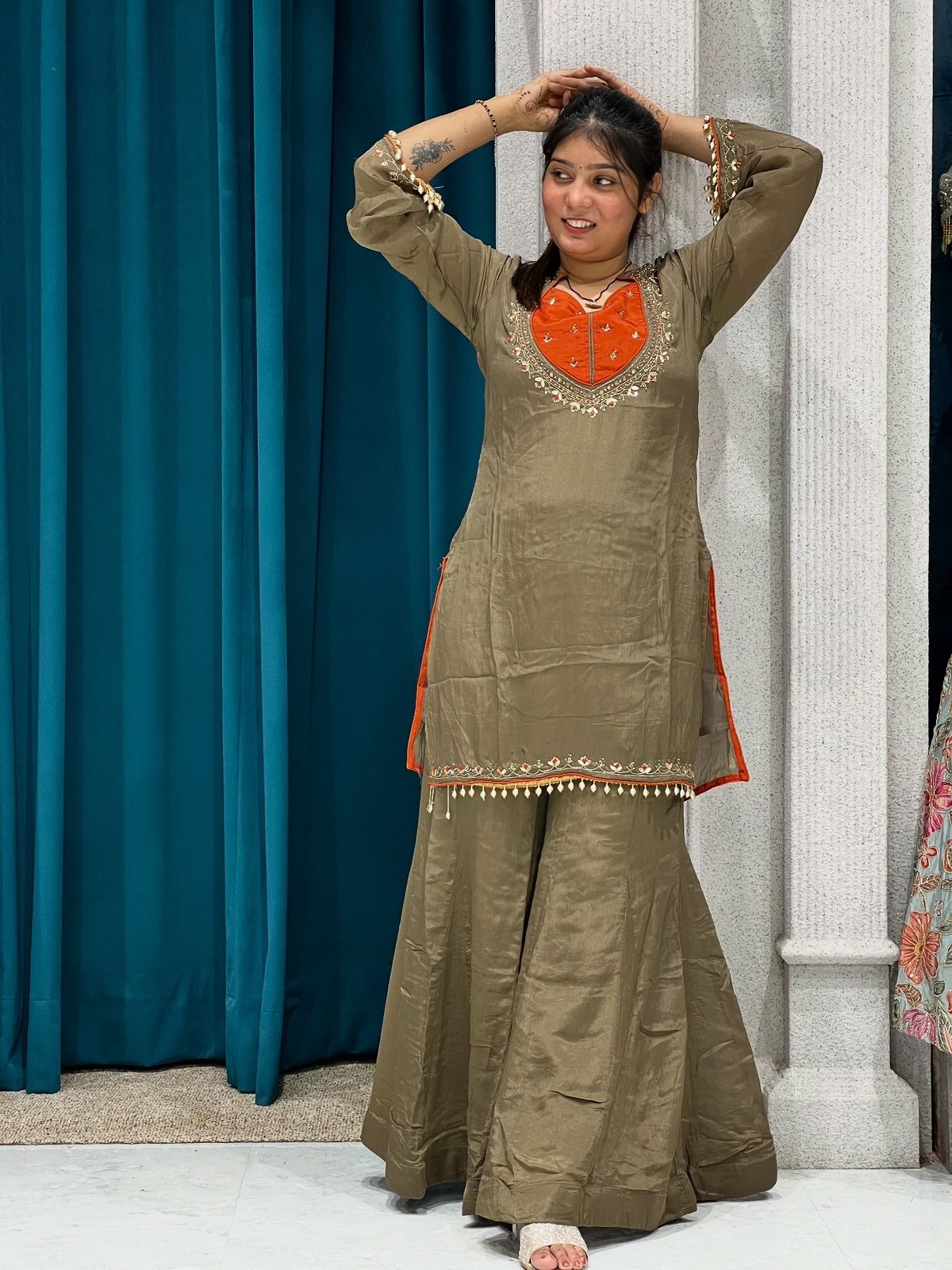 New Bustier Suit With Sharara