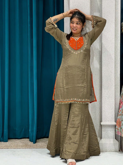 New Bustier Suit With Sharara