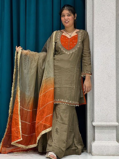 New Bustier Suit With Sharara