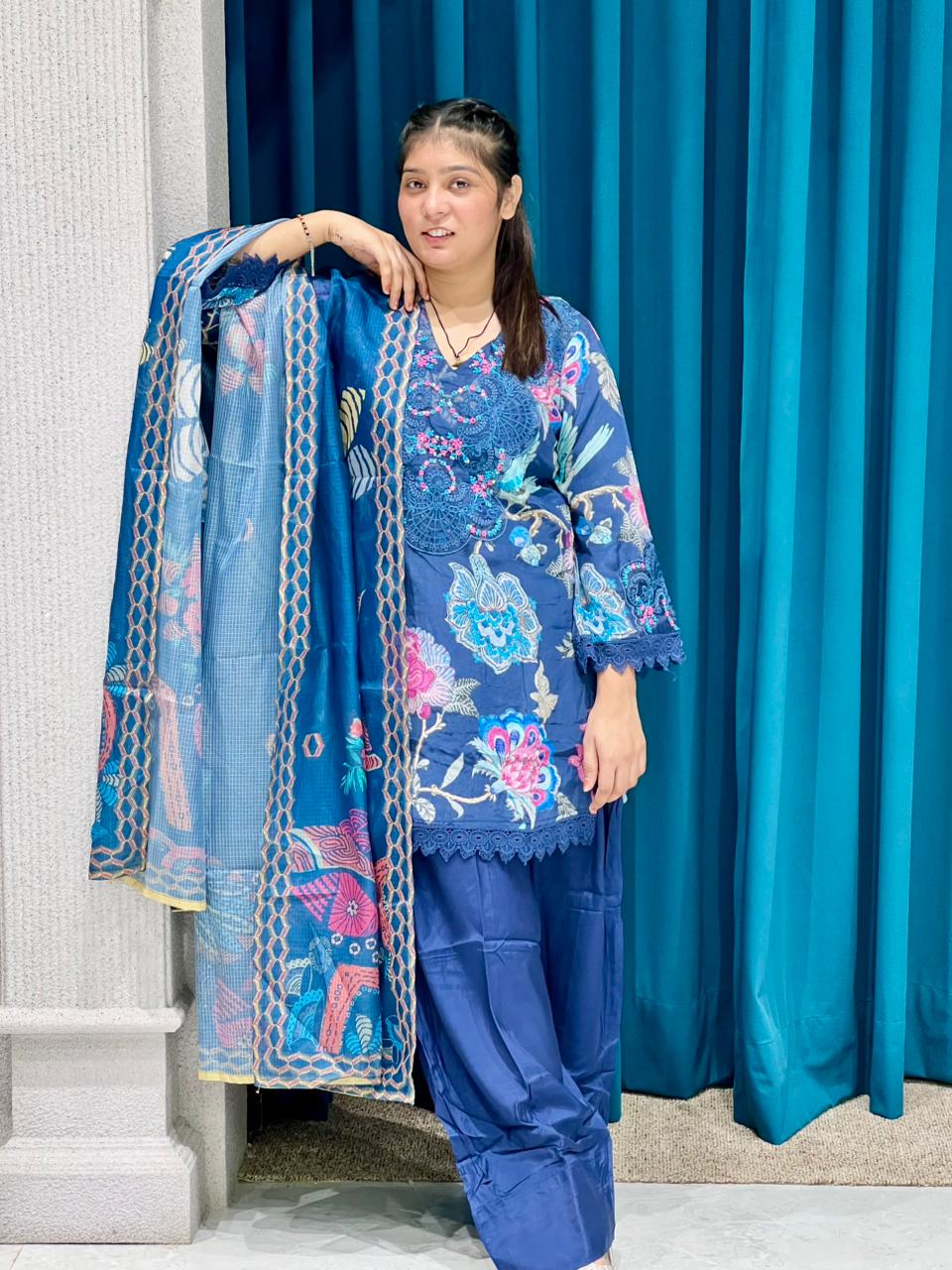 Readymade Dupatta Suit