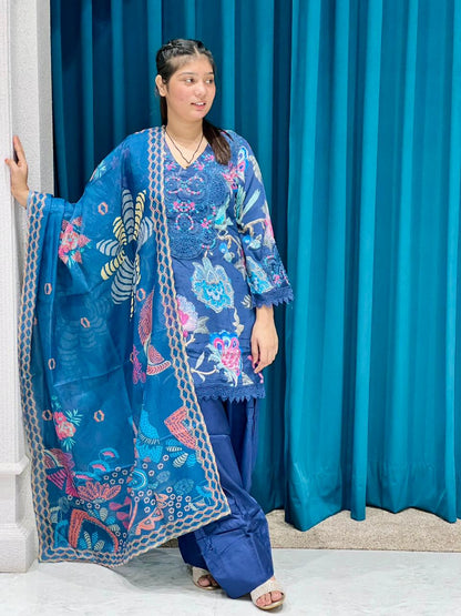 Readymade Dupatta Suit