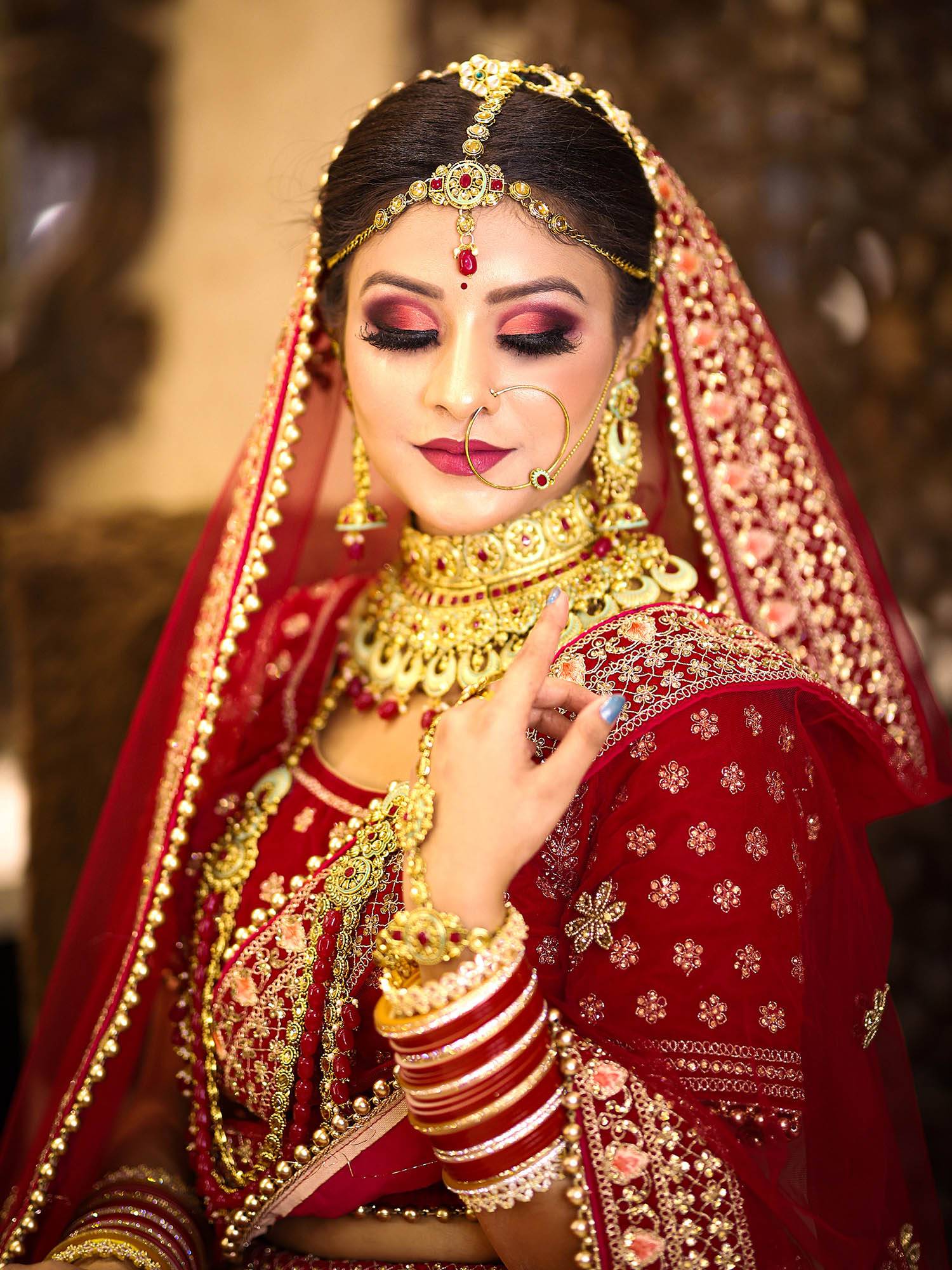 Red Color Bridal Lehenga Choli